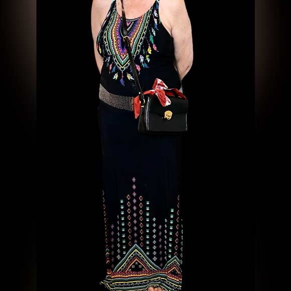 Marie Claire Paris Leather Crossbody and Twilly scarf - Picture 2 of 9